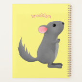 Illustration de chinchilla gris mignon (Dos)