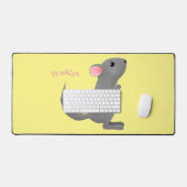 Illustration de chinchilla gris mignon (Clavier et souris)