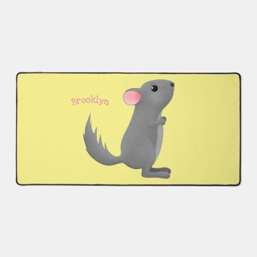 Illustration de chinchilla gris mignon (Recto)