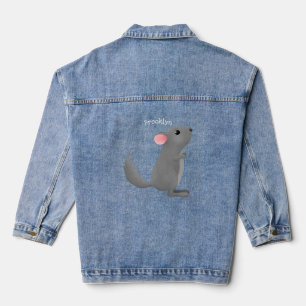 Illustration de chinchilla gris mignon