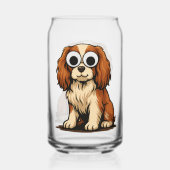 Illustration de chiot aux yeux globuleux mignon (Verso)