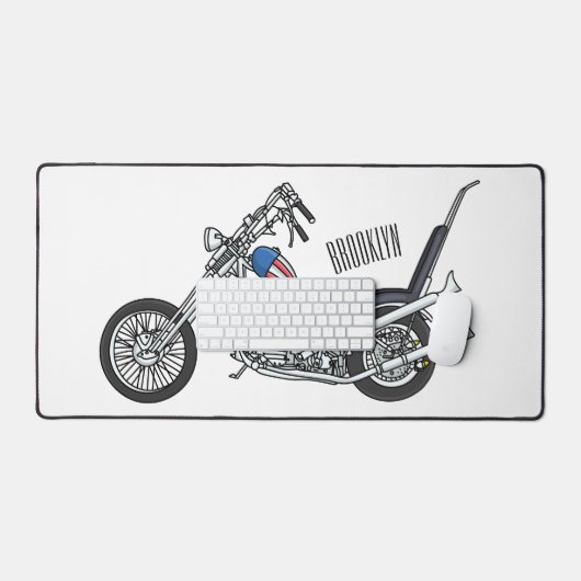 Illustration de Chopper Motorcycle 1950 (Clavier et souris)