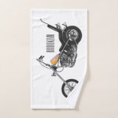 Illustration de Chopper Motorcycle 1950 (Serviette à main)