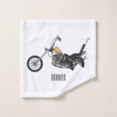 Illustration de Chopper Motorcycle 1950 (Gant de toilette)