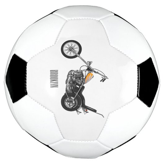 Illustration de Chopper Motorcycle 1950 (Tourné)