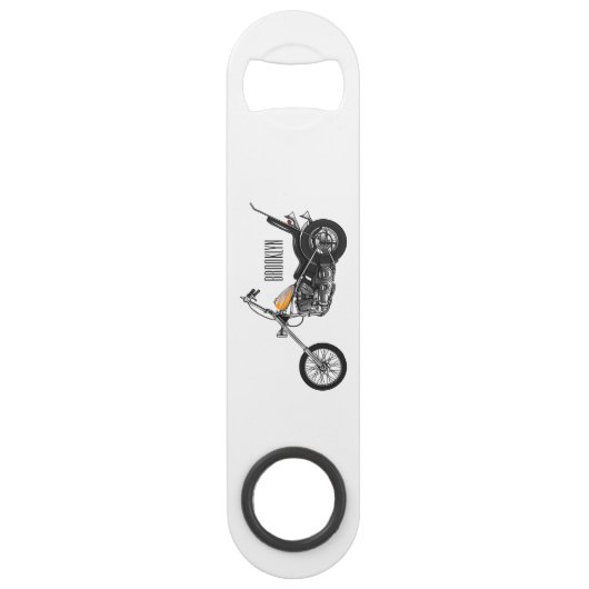 Illustration de Chopper Motorcycle 1950 (Devant)