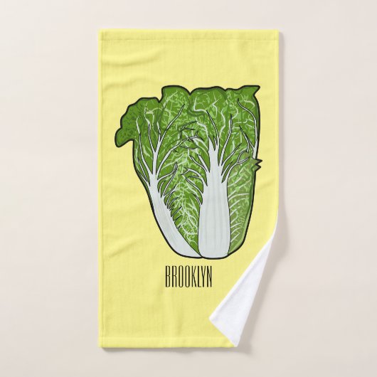 Illustration de chou chinois (Serviette à main)