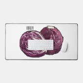 Illustration de chou rouge (Clavier et souris)