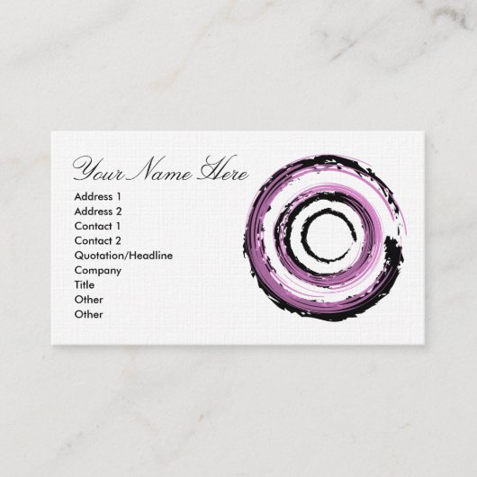 Illustration de circulaire de carte de visite (Devant)