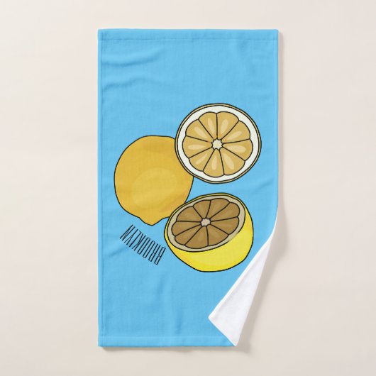 Illustration de citron (Serviette à main)