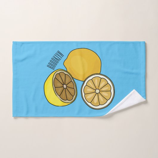 Illustration de citron (Serviette à main)