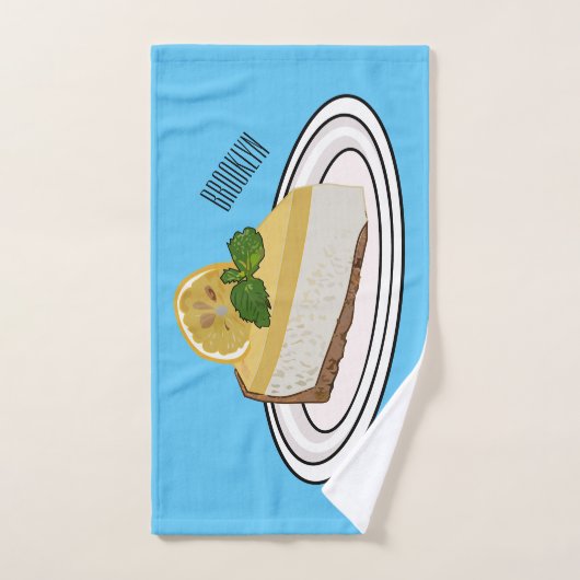 Illustration de citron cheesecake (Serviette à main)