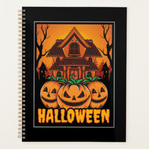 Illustration de citrouille de maison hantée Hallow