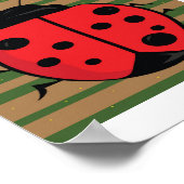 Illustration de coccinelle mignonne | Impression d (Coin)