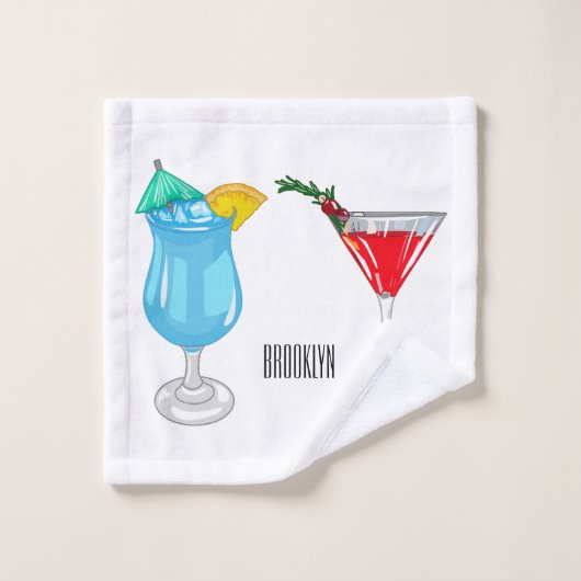 Illustration de cocktail (Gant de toilette)