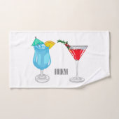Illustration de cocktail (Serviette à main)