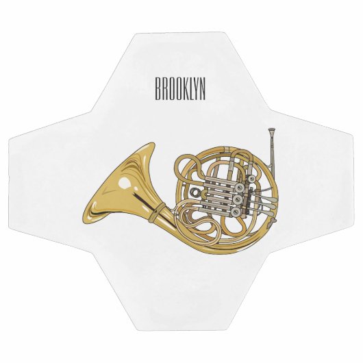 Illustration de corne française (Plat)