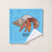 Illustration de crabe ermite (Gant de toilette)