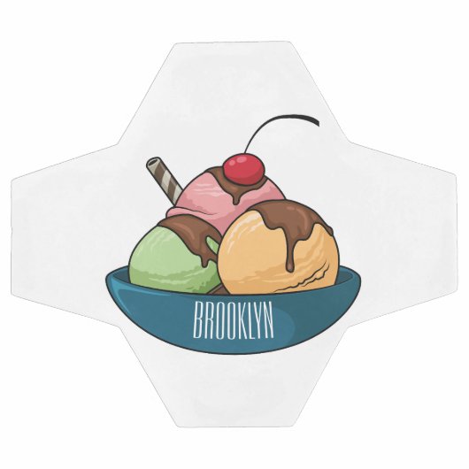 Illustration de crème glacée (Plat)