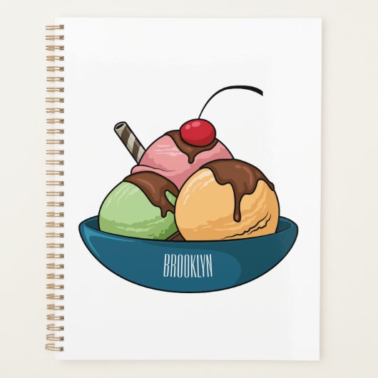Illustration de crème glacée (Devant)