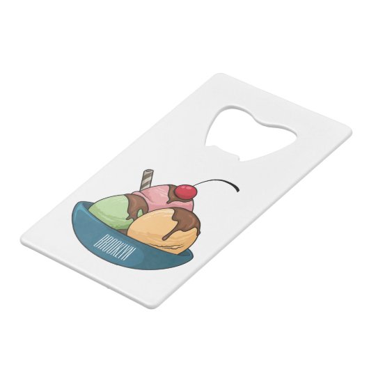 Illustration de crème glacée (Devant Angle)