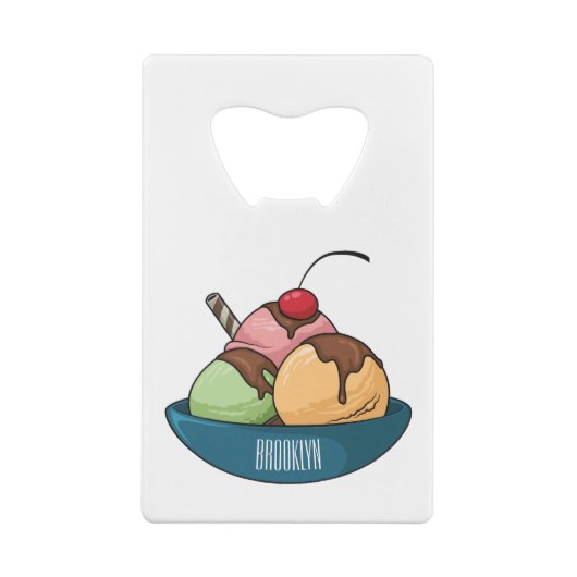 Illustration de crème glacée (Dos)