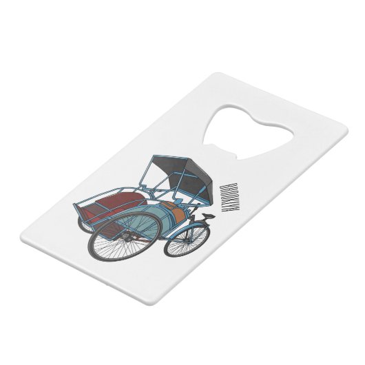 Illustration de cyclo-pousse (Devant Angle)