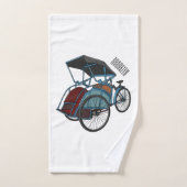 Illustration de cyclo-pousse (Serviette à main)