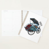 Illustration de cyclo-pousse (Devant avec enveloppe)