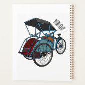 Illustration de cyclo-pousse (Dos)