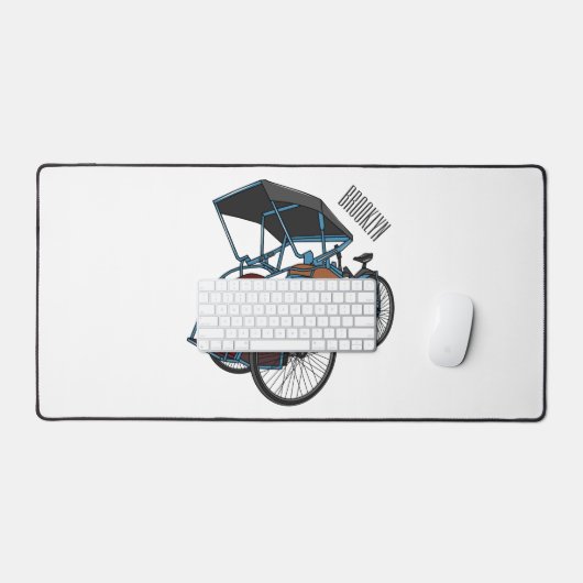 Illustration de cyclo-pousse (Clavier et souris)