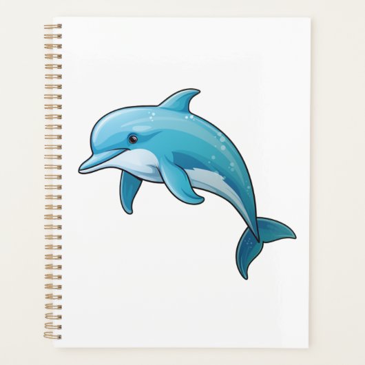 Illustration de dauphin de dessin animé (Devant)