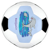 Illustration de dauphins heureux adorables (Tourné)