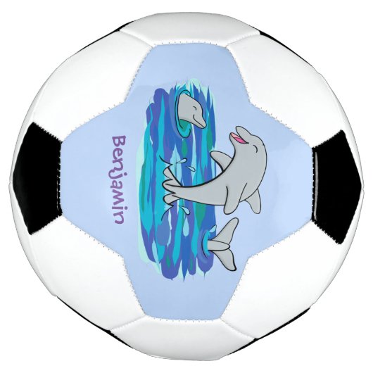 Illustration de dauphins heureux adorables (Tourné)