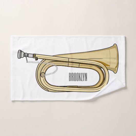 Illustration de dessin animé Bugle (Serviette à main)
