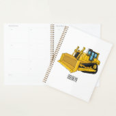 Illustration de dessin animé Bulldozer (Devant avec enveloppe)