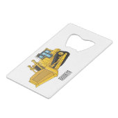 Illustration de dessin animé Bulldozer (Devant Angle)