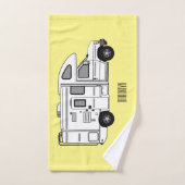 Illustration de dessin animé Campervan (Serviette à main)