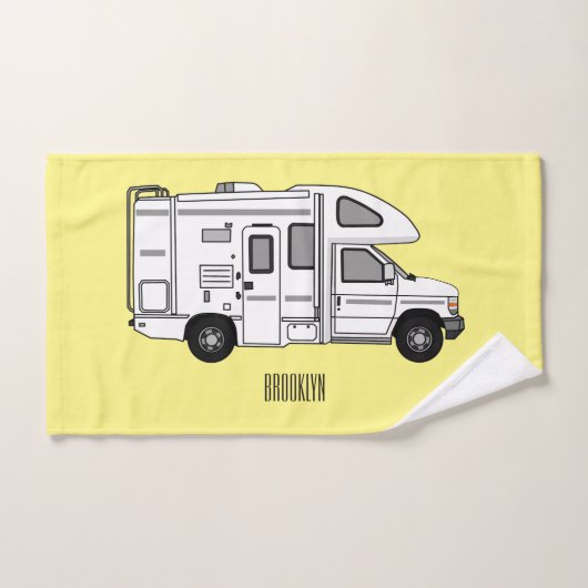 Illustration de dessin animé Campervan (Serviette à main)