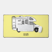 Illustration de dessin animé Campervan (Clavier et souris)