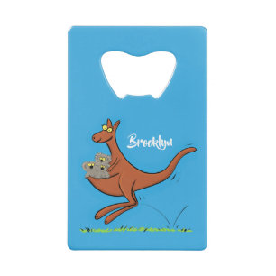 Illustration de dessin animé Cute kangaroo et koal
