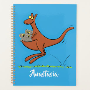 Illustration de dessin animé Cute kangaroo et koal