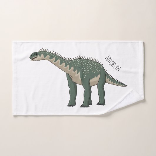 illustration de dessin animé de Barapasaurus (Serviette à main)