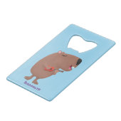 Illustration de dessin animé de capybara ukulele (Devant Angle)