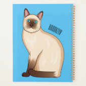 illustration de dessin animé de chat siamois (Dos)