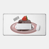 Illustration de dessin animé de gâteau au chocolat (Clavier et souris)