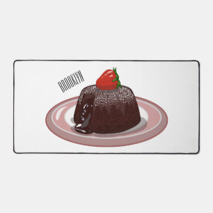 Illustration de dessin animé de gâteau au chocolat