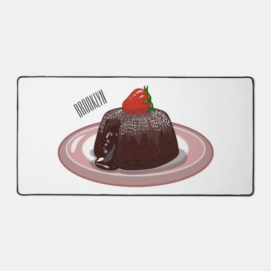 Illustration de dessin animé de gâteau au chocolat (Recto)
