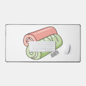 illustration de dessin animé de gâteau roulé suiss (Clavier et souris)
