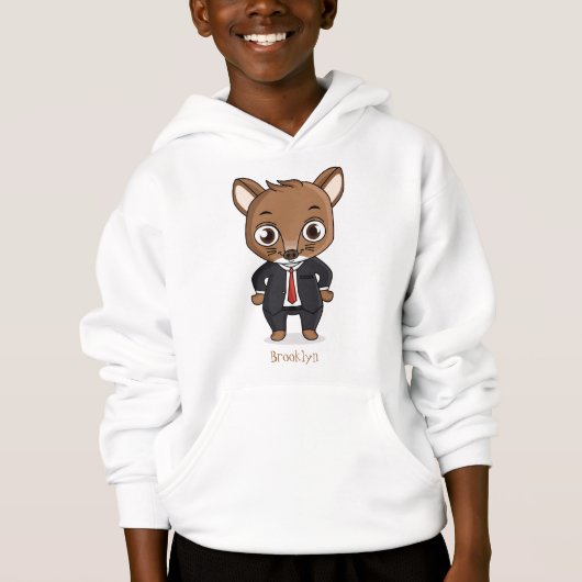 Illustration de dessin animé de rat mignon (Devant)